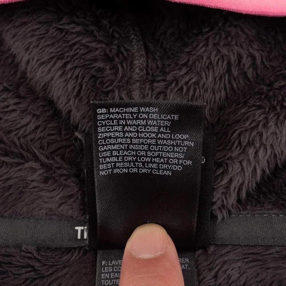 The North Face Fleece Hoodie Jacket Girl's Large Black
